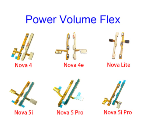 Nút Nguồn Âm Lượng Flex Cho Huawei Nova 2i 2S 2 Lite Plus 3 3i 3E 4 4E 5 5T 5i Pro