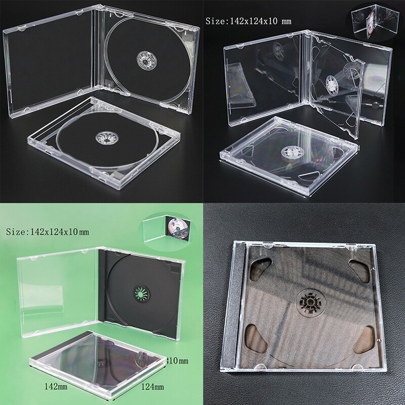 aiqinhaimaoyi Plastic DVD Case Portable CD Storage Box CD Package Case Durable DVD Box Thickened CD DVD Disc box