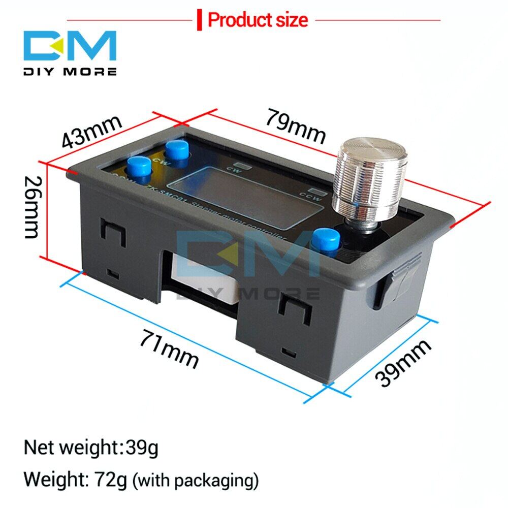 diymore Bộ Điều Khiển Động Cơ Bước SMC01 42 57 Bảng Điều Khiển Tốc Độ Xung Góc Ngược Và Tích Cực Điều Khiển Động Cơ Truyền Thông Nối Tiếp PLC Lập Trình