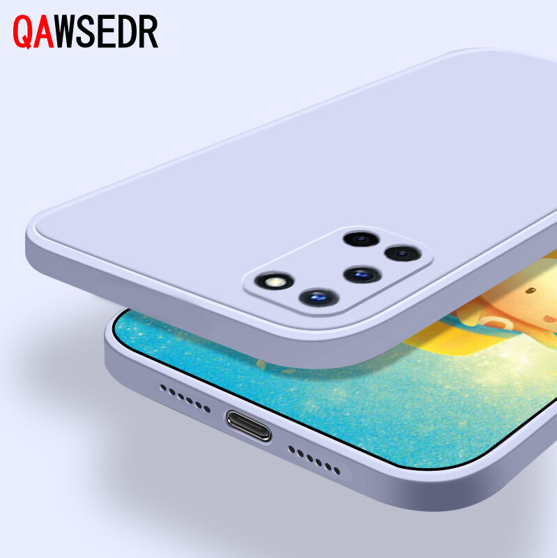 Qawsedr ốp hình vuông cho oppo a52 a92 ốp bảo vệ máy ảnh chính xác, ốp điện thoại silicon mềm