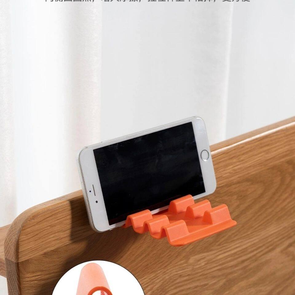 【Alien Data】Universal Solid Color Wave Multi-function Desktop Phone Holder Tablet E-book Holders Phone Stand Desk Holder