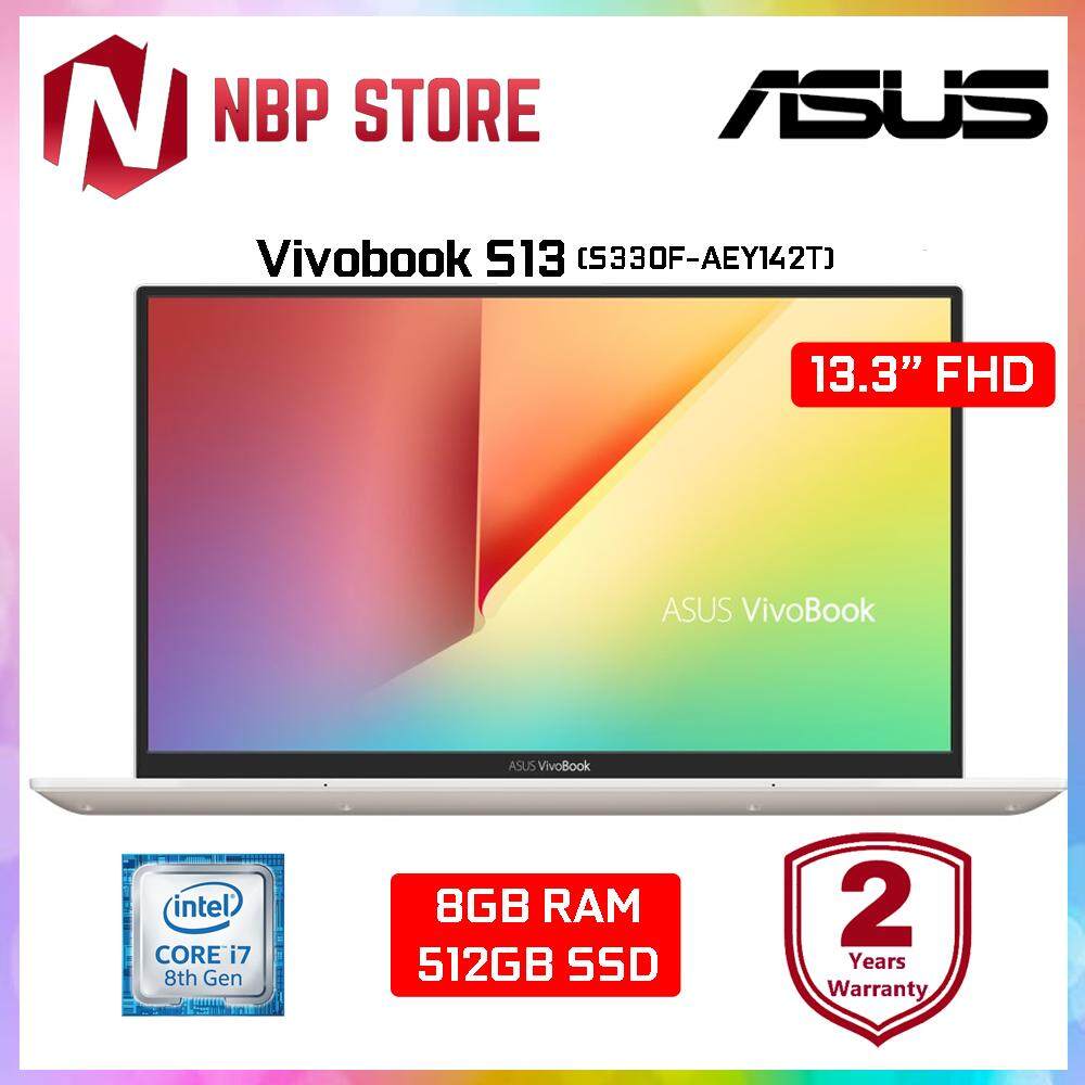 Asus Vivobook S13 S330F-AEY142T 13.3 FHD Laptop Metal Gold ( i7-8565U, 8GB, 512GB, Intel, W10 ) Malaysia