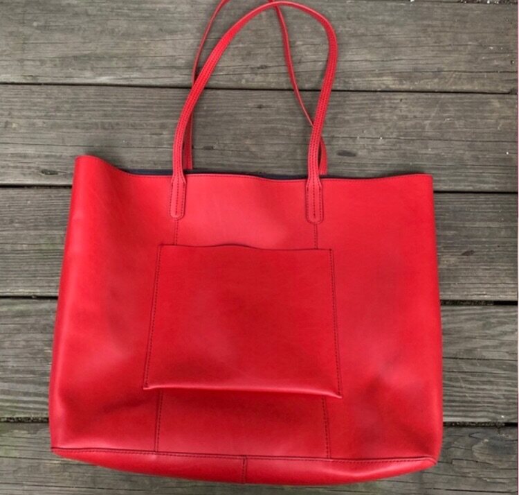 margot leather tote