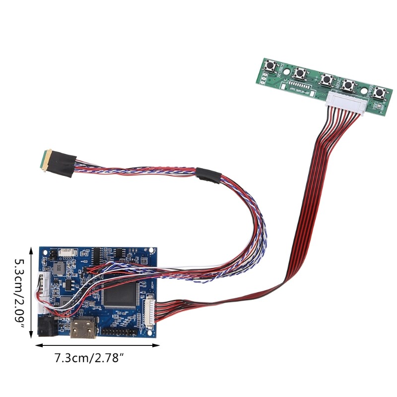 【New Arrival】 40 Pin Lvds Cable Kit for HDMI LVDS Controller Board Signal Interface for Raspberry PI 3 LP156WH2 TLA1 TLE1 1366x768