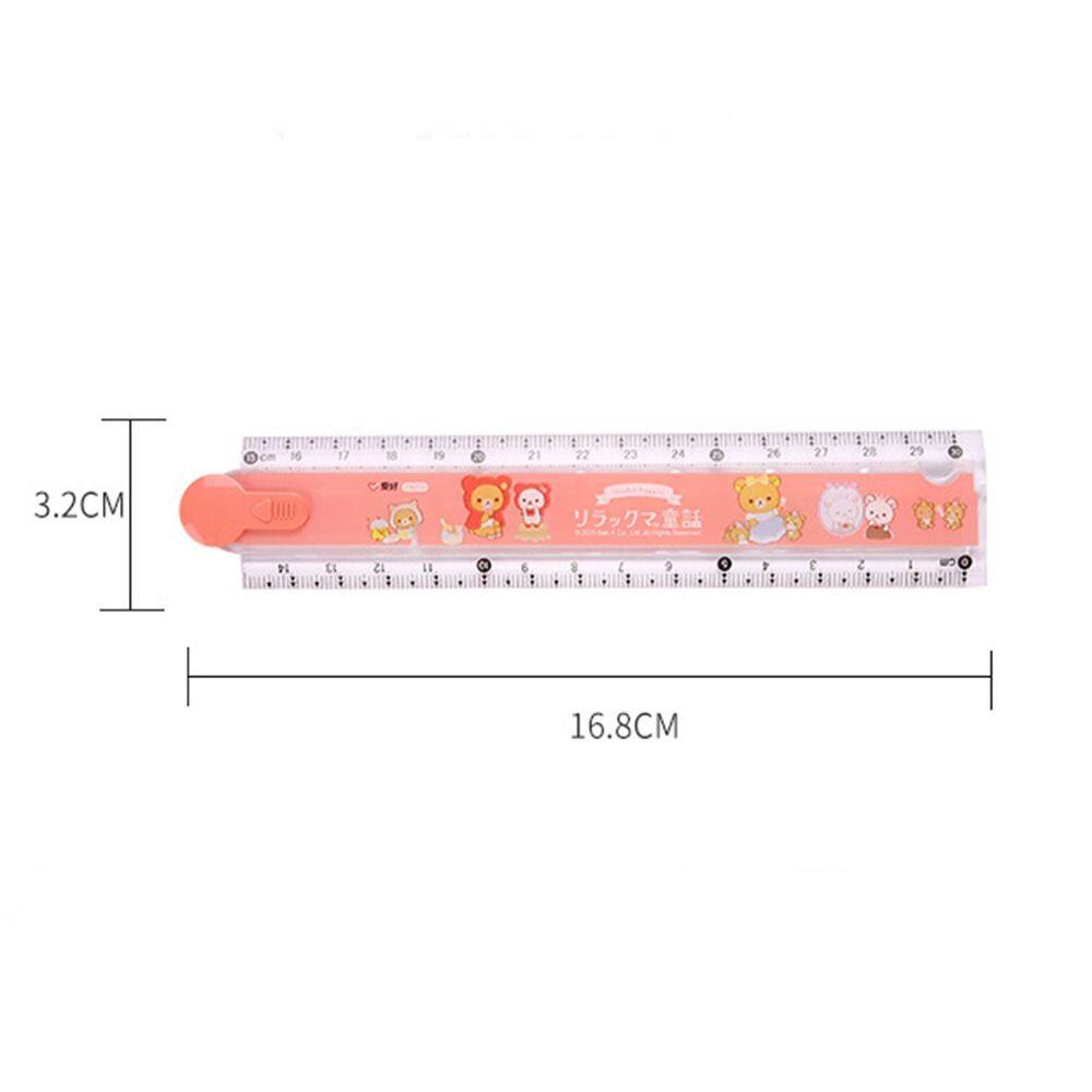 MMLUCK Cartoon Creative Student Stationery Multi-function Designer Artist Drawing Tools Folding Straight Ruler Measuring Tools Drawing Ruler Measuring Ruler