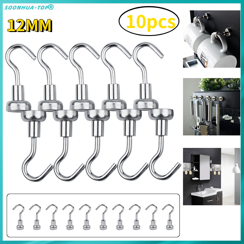 10Pcs/set Heavy Duty Hanging Hook Powerful Hooks Indoors Organization Tools Lazada