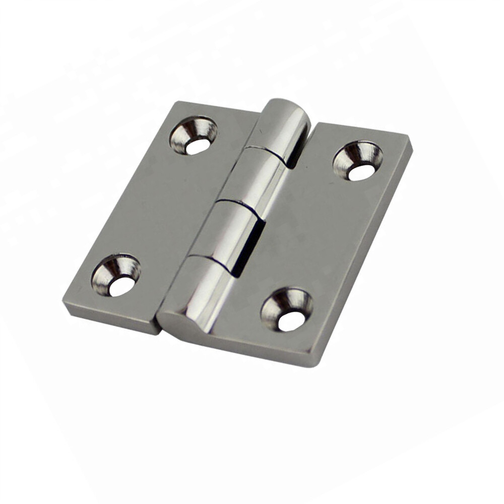 1PCS Stainless Steel 316 Butt Hinge With 4 Holes 38mm 50mm Marine Yacht Stainless Steel Boat Door Hinges Hardware Accessories