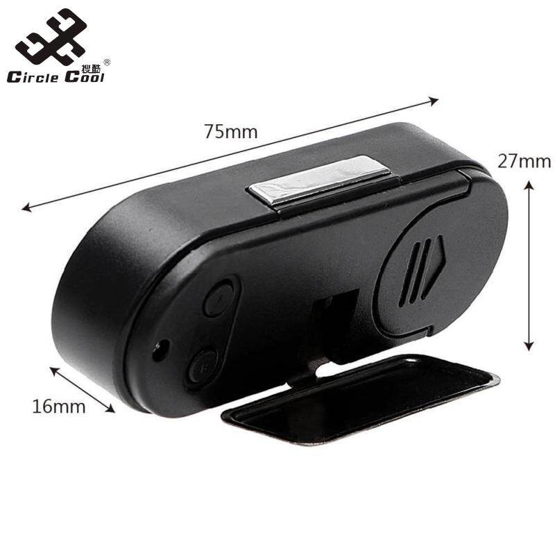 Circle Cool Car Mini Electronic Clock Time Watch Auto Dashboard Clocks Luminous Thermometer Black Digital Display Car Accessories