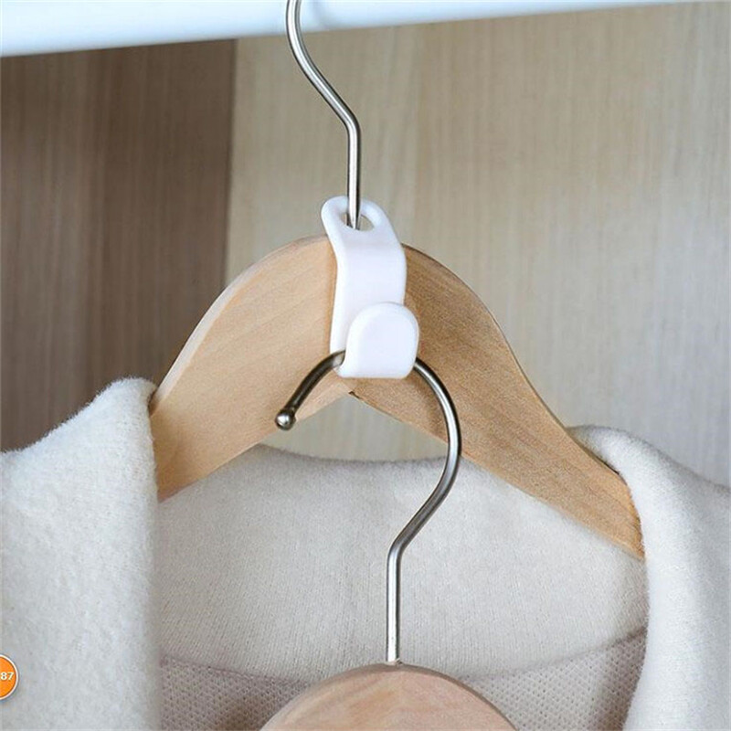 6/ 12Pcs Quần Áo Móc Áo Móc Giá Đựng Quần Áo Gấp Gọn, Móc Treo Tủ Quần Áo, Móc Nối Đầu Nối Tiết Kiệm Không Gian