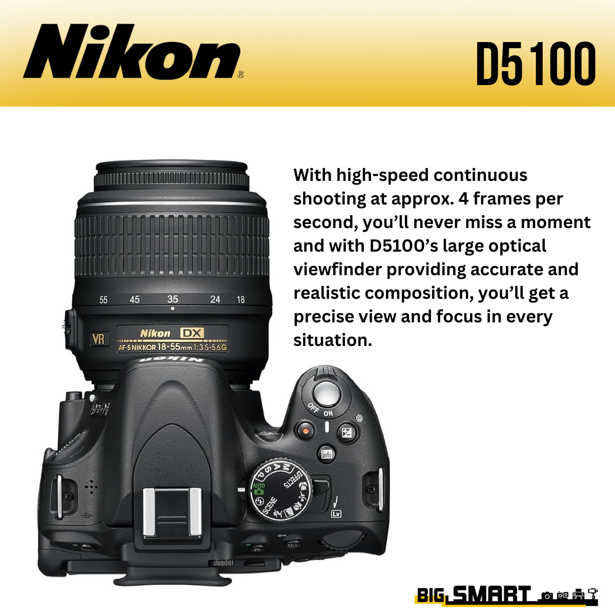 Nikon　D5100　AF-S18-55㎜3.5-5.6G Amazon.com : Nikon D5100 DSLR Camera with 18-55mm f/3.5-5.6 Auto