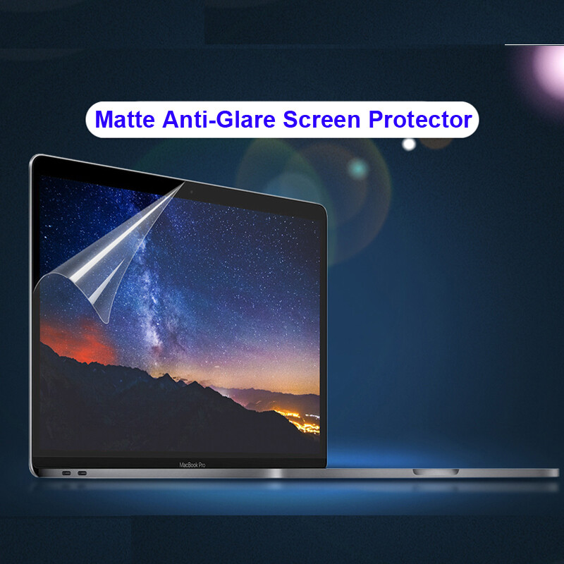 Matte anti-glare screen protector for macbook pro 13 m1 a2338 a2289 a2251 a1989 a1708 a1706 matt anti glare soft plastic film