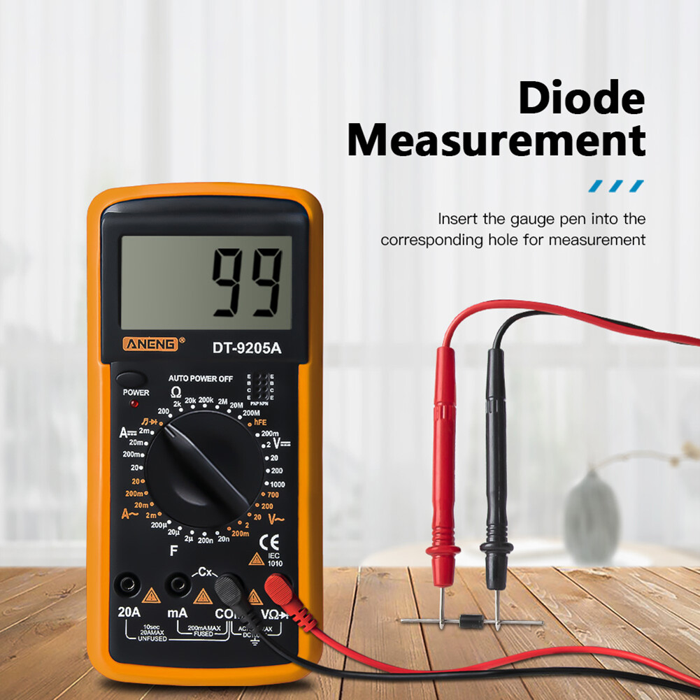 【ANENG】ANENG DT-9205A Vôn Kế Kỹ Thuật Số Đồng Hồ Đo Điện Áp Máy Đo Điện Trở