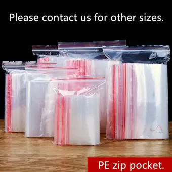 resealable zip bags