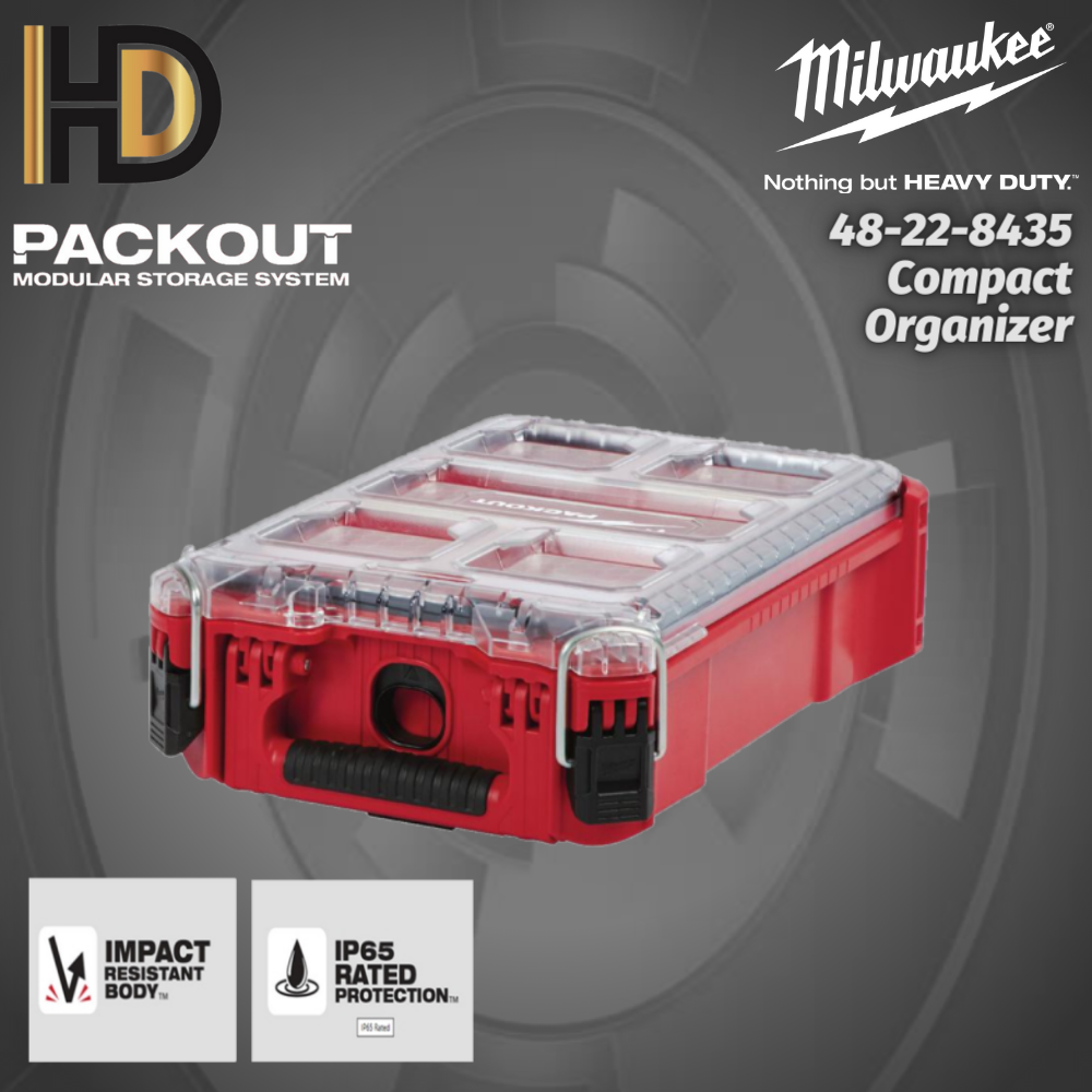 Milwaukee Packout 5 Compartments Small Parts Organizer 48 – 22 – 8435