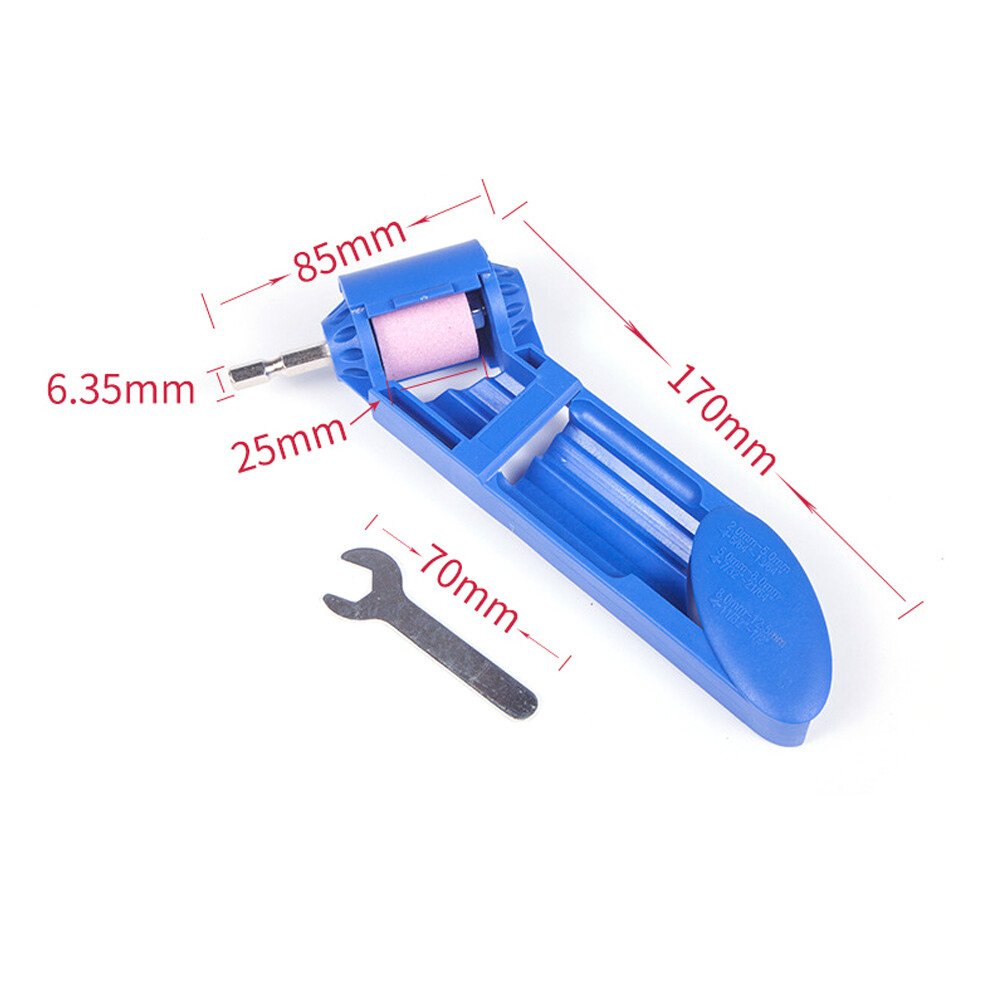 Drill Bit Sharpener Drill Bit Repair Tool Portable Corundum Grinding Wheel Drill Bit Sharpener Titanium Drill Portable Drill Bit Powered Tool Parts