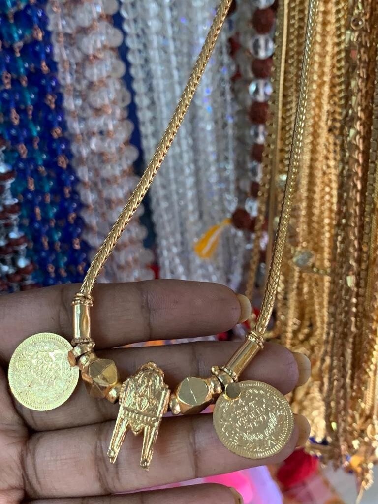 MICRO GOLD POLISHED FULL SET THALI 