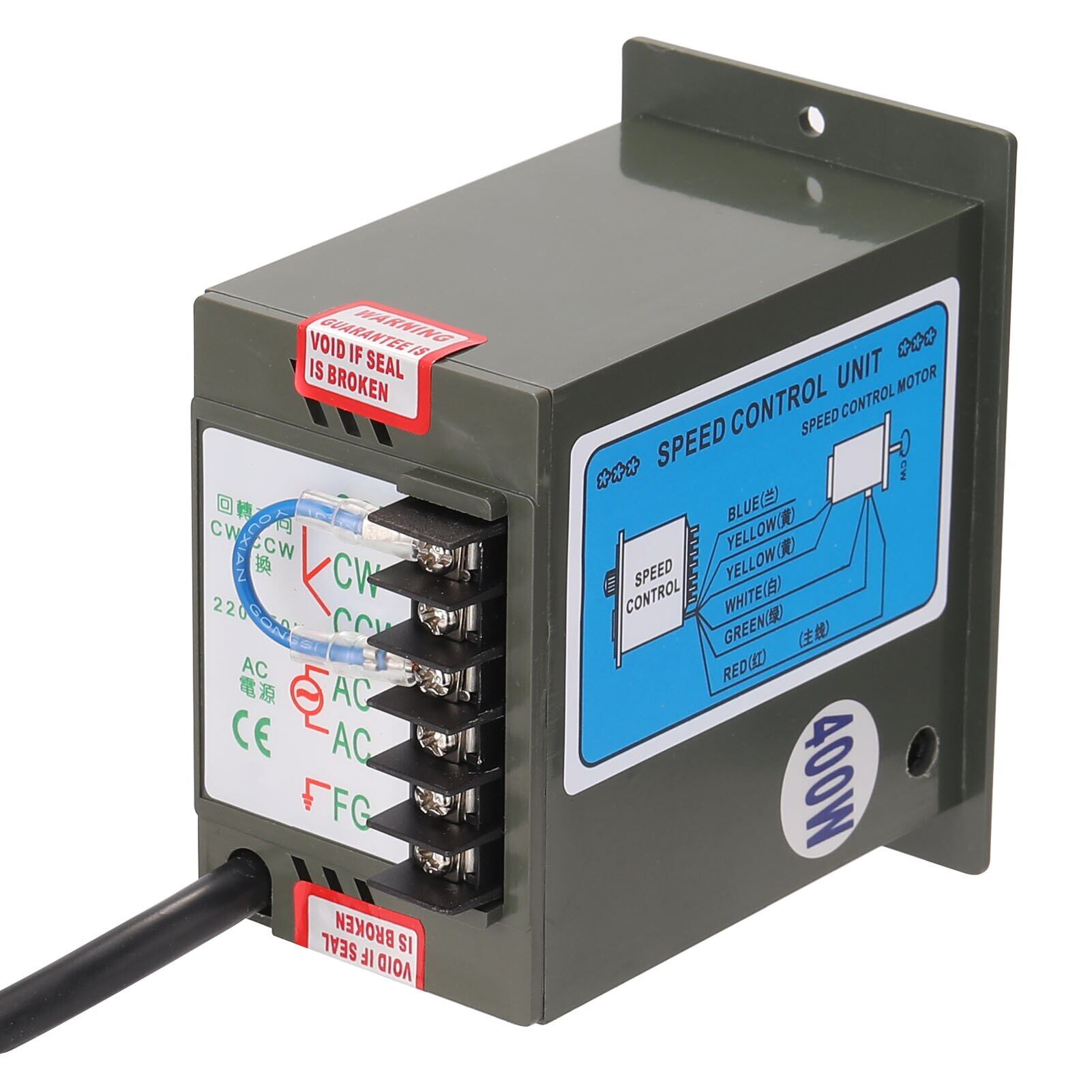 400W AC220V ABS Speed Controller Motor Speeds Pinpoint Regulator Control Device With Indicator Light Forward And Backward Motor