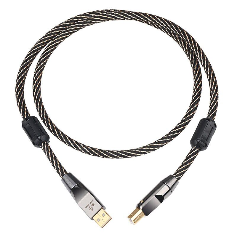 Hifi USB Cáp OTG loại USB A Để B Cáp USB 6N OFC Loại C Để Loại B cáp truyền âm thanh Giải Mã Dac Card Âm Thanh A-B Lá Chắn USB Cabl