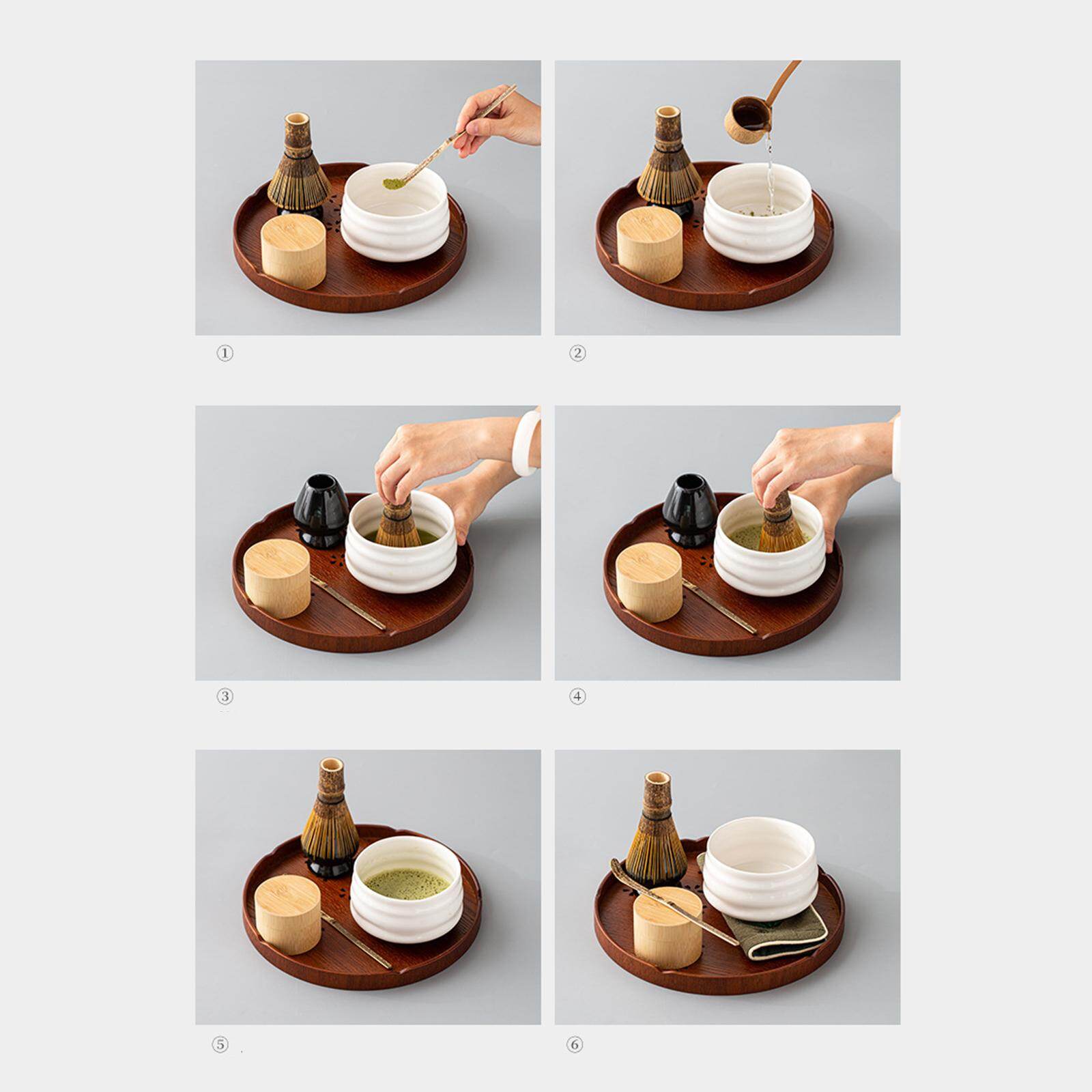 Blesiya Matcha Tea Set Whisk (Chasen) + Scoops (Chashaku)+ Tea Spoon for Starter