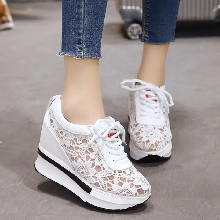 platform wedge sneakers