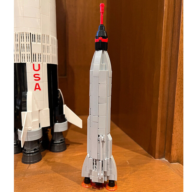 Aerospace Series Hercules Rocket Building Blocks Desktop Ornament Puzzle Assembled Toy Gift