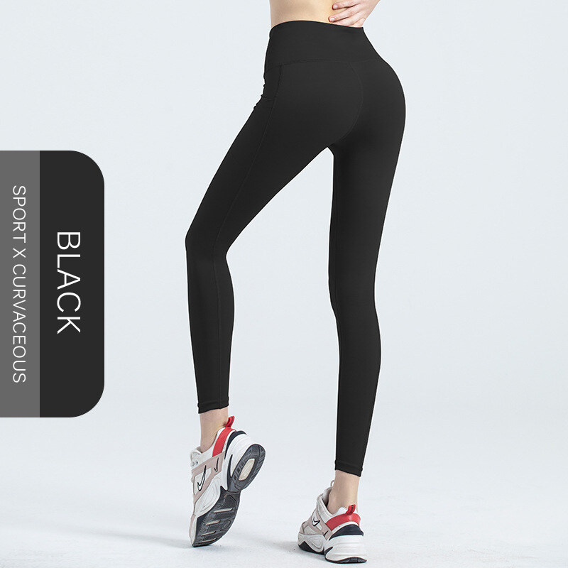 SUPERFLOWER Women's High Waist Yoga Cycling Pants Nylon Material Sport Gym Leggings Tummy Control Jogging Fiess_voghion.com