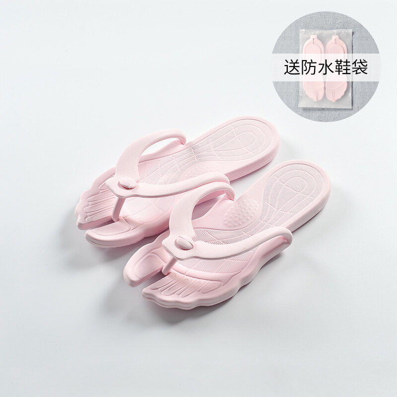 Dép du lịch có thể tháo rời đàn ông và phụ nữ gấp di động trong chuyến đi công tác phòng tắm cặp đôi chống trượt Beach Flip Flops dép và dép có thể tháo rời, túi lưu trữ nhẹ và thoải mái