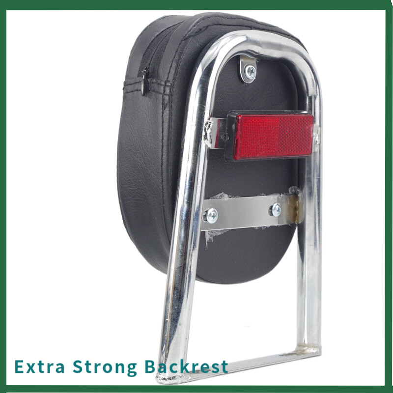 Motorcycle Backrest Prince Motorcycle Seat Back with Reflective Stripe