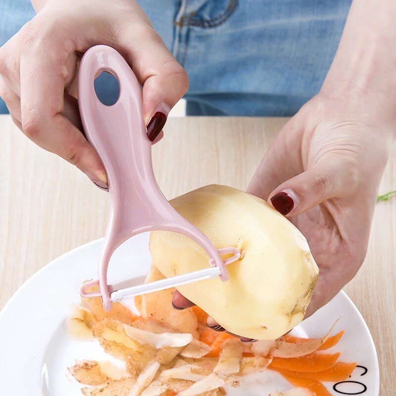【Homior】1/3PCS Multi Functional Stainless Steel Peeler Portable Vegetable Kitchen Multifunctional Peeler Kitchen Household Kitchen Peelers