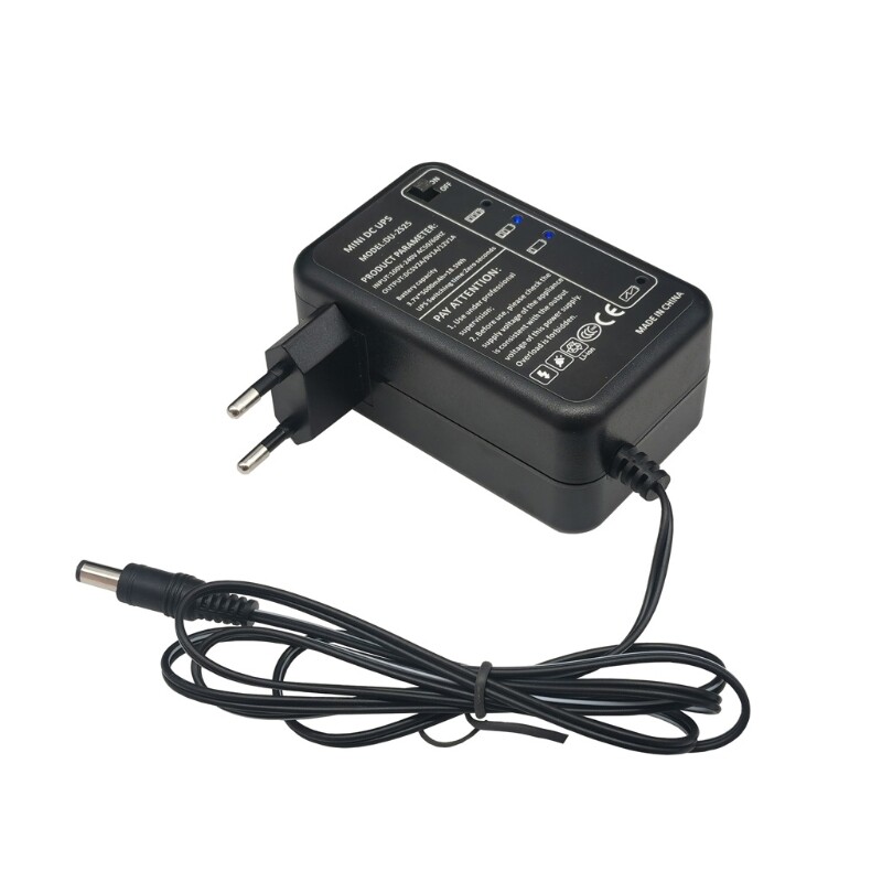 Rechargeable 5000mAh 5V 9V 12V UPS Uninterrupted Backup Power Supply 5.5x5.1mm Output for WiFi Router LED CCTV Camera