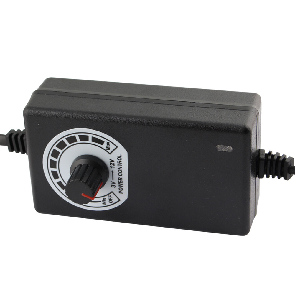 Bộ chuyển đổi nguồn 2A có điện áp 3V-12V và công suất 24W tích hợp phích cắm US/EU - intl