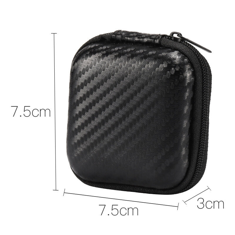Mini Portable COB LED Keychain Work Light Storage Box EVA Earphone Bag Waterproof