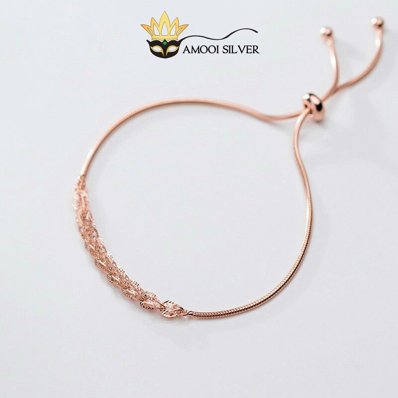 Lắc tay bạc s925 đuôi phụng dây rút - amooi silver at32