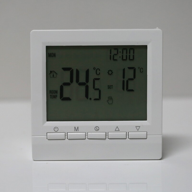 Adjustable Floor Heating Thermostat Smart Heating Controller Temperature Control Panel with LCD Screen Display Durable