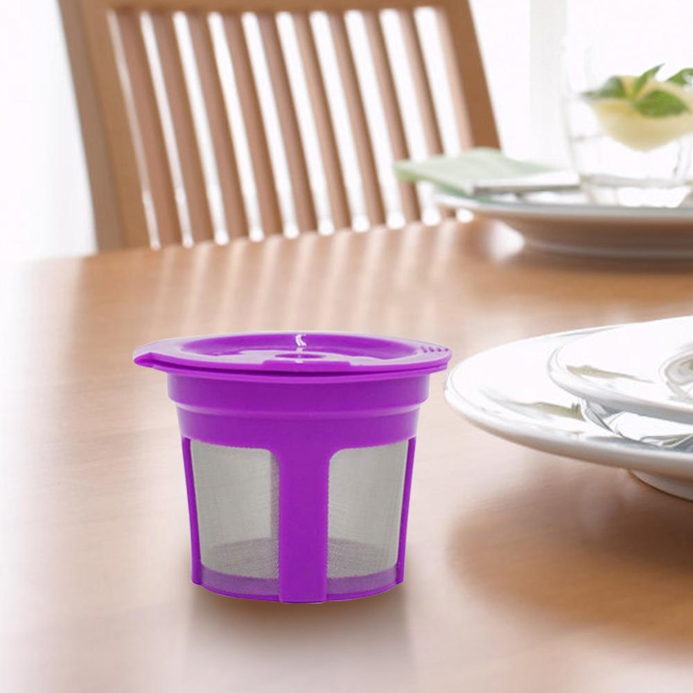3/6PCS Coffee Pod Filled Capsule Cup Stainless Micro Mesh Reusable Cup Strainer for Keurig 2.0 1.0 Mini Plus