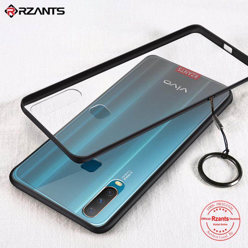 Rzants untuk VIVO Y12 Y15 Y17 Lembut Casing Keras Matte Ring Indah Sederhana dengan Lanyard Cover Sarung Telepon Genggam