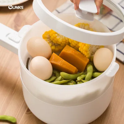 OLAYKS Multifunctional Portable Mini Electric Multicooker Kitchen Electric Cooker Heating Pan Hotpot Noodles Eggs Soup