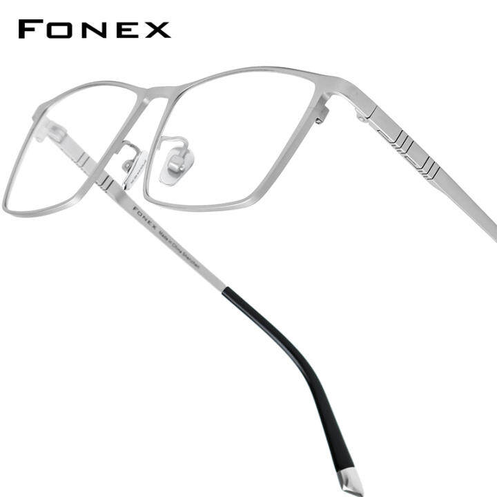 FONEX Titanium Glasses Men Brand Design Square Eyeglasses&hellip;