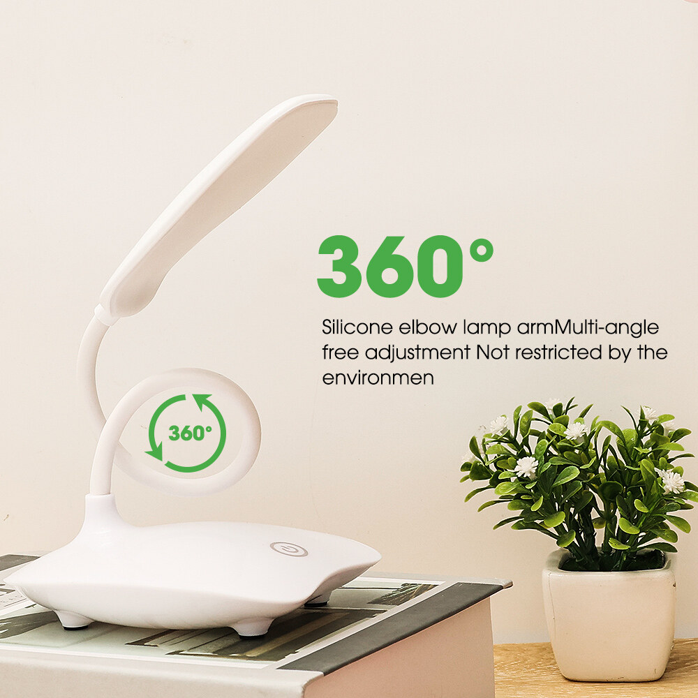 Đèn LED Để Bàn Đèn Đọc Sách Để Bàn Có Thể Điều Chỉnh Độ Sáng Sạc USB Công Tắc Cảm Ứng Xoay Gập Được Đèn Bàn Phòng Ngủ Làm Việc Học Tập