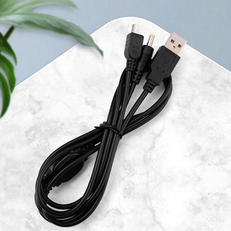 Ministar 2-in-1 usb data cable charger charging cord for psp 2000 3000 gaming accessories