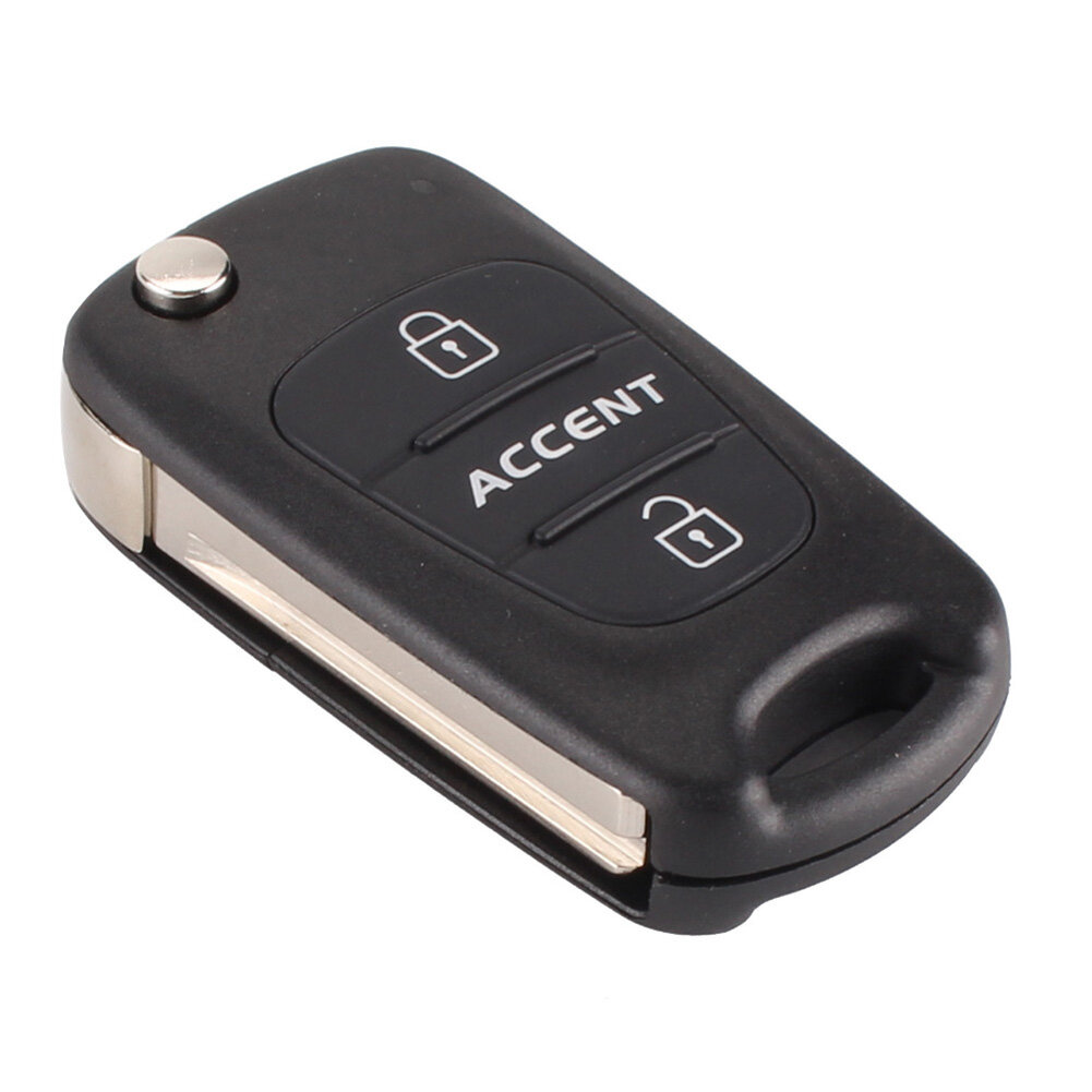 ONWRACE 3 Buttons Flip Folding Car Remote Fob Key Shell Case Cover for Hyundai Accent