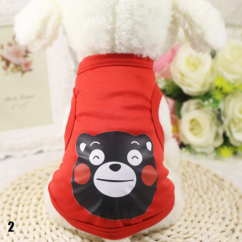 【On Sale】 Pink Blue Red Cartoon Puppy Hoodie Clothing Autumn Winter Warm Dog Cat Sweater Pet Clothes [Back Length:28cm,Chest:38cm]
