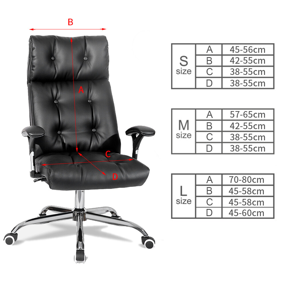 New 9 Colors Modern Spandex Computer Chair Cover Polyester Elastic Fabric Office Rotating Computer Desk Seat Chair Cover Easy Washable Removeable Slipcovers