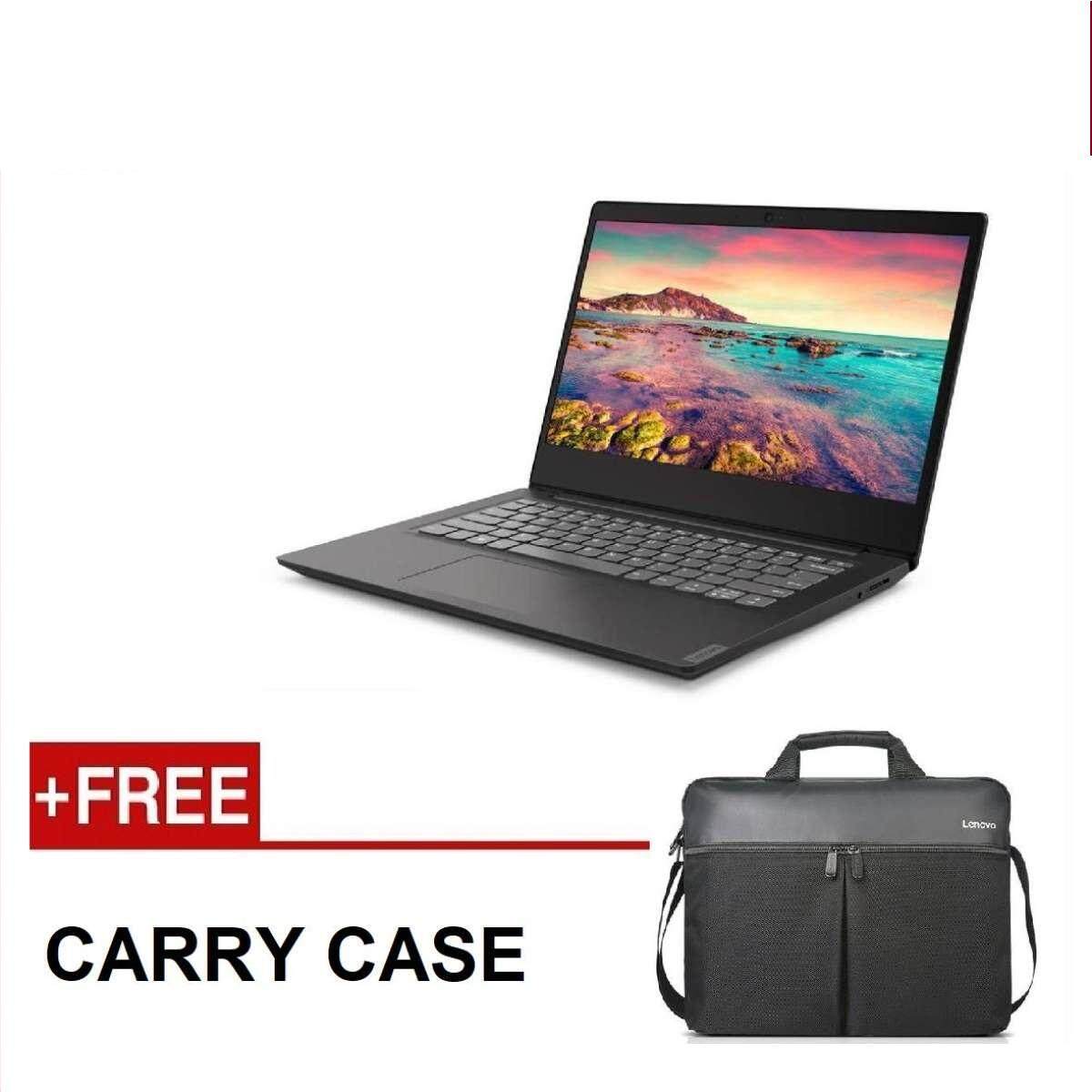 LENOVO IDEAPAD S145-14IWL 81MU001VMJ NOTEBOOK (CELERON 4205U,4GB,500GB,INTEGRATED,NO DVD,WIN10,BLACK) FREE CARRY CASE Malaysia