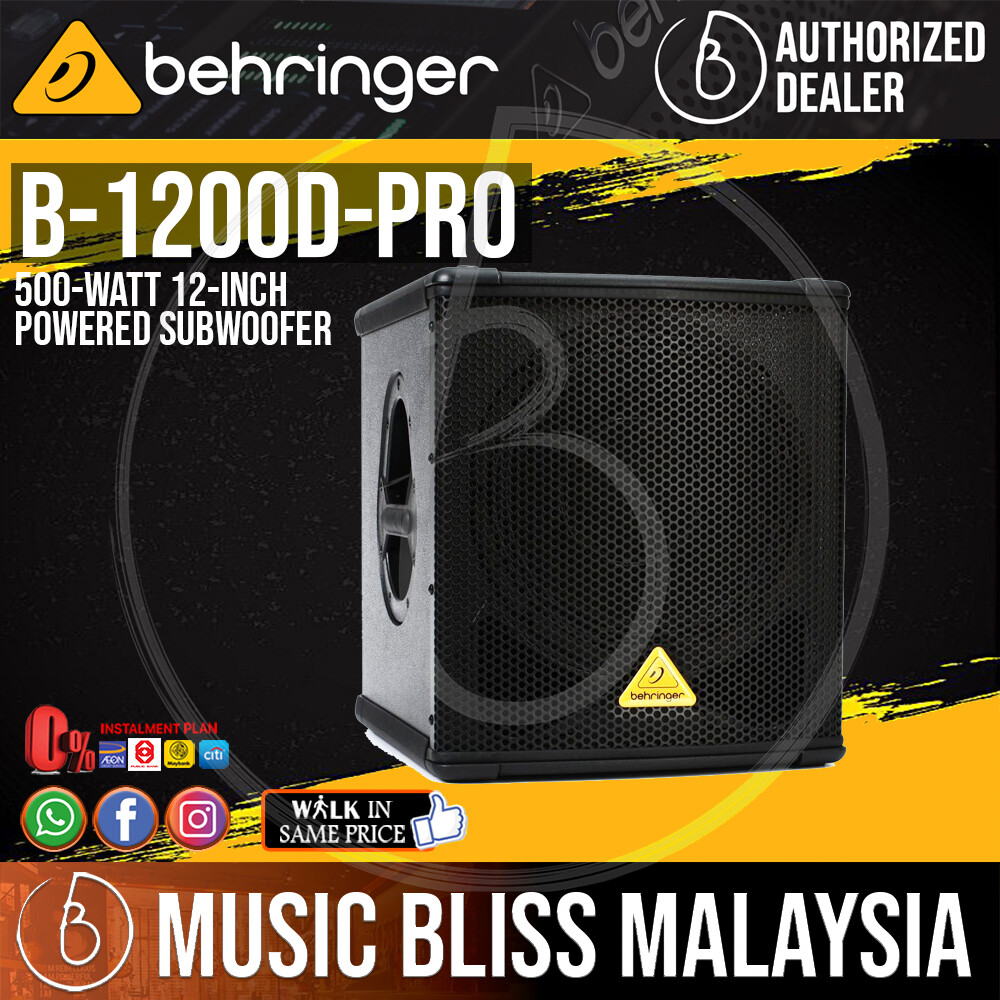 behringer 12 inch powered subwoofer