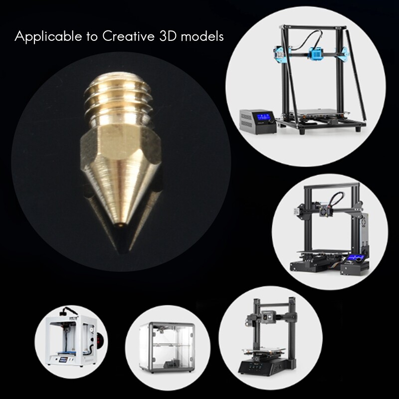 20 PCS 3D Printer Nozzle 0.4mm MK8 Extruder Head for Creality Cr10