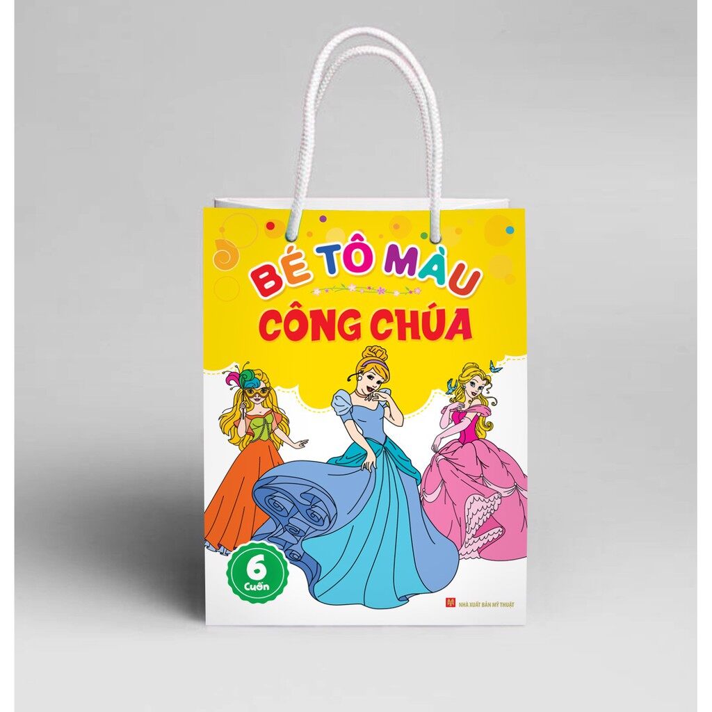 Sách: Túi Bé Tô Màu Công Chúa ( 6 Cuốn )