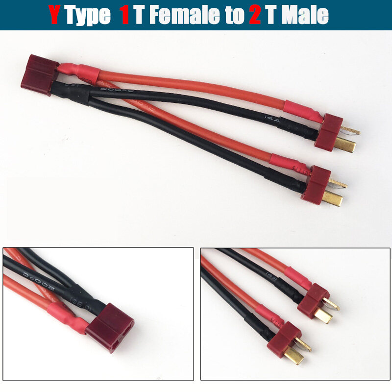 XT60 XT90T EC5 EC3 TRX JST Plug Parallel Batterys Connector Cable ...