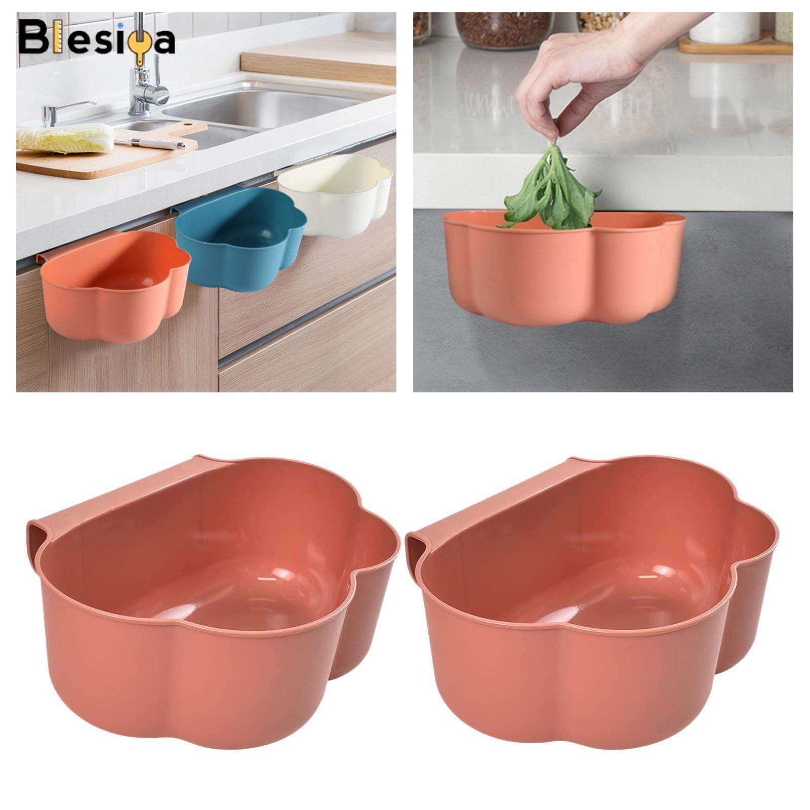 Blesiya Creative Mini Hang Garbage Can Wall Mounted Durable for Cabinet Door Car