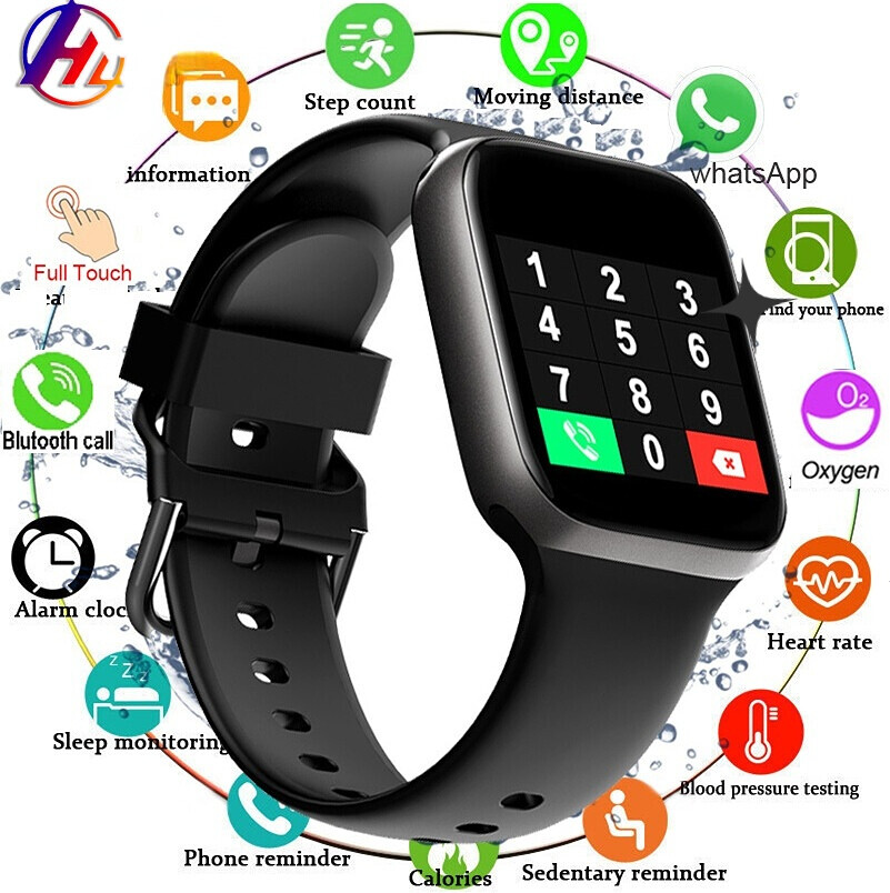 2024 Xiaomi New Bluetooth Call Smart Watch Men Sports Watches Digital Touch Screen Fitness Tracker Women Heart Rate Monitoring Waterproof Jam Tangan Lelaki Pintar Harga 24 Ringgit*Penghantaran Percuma